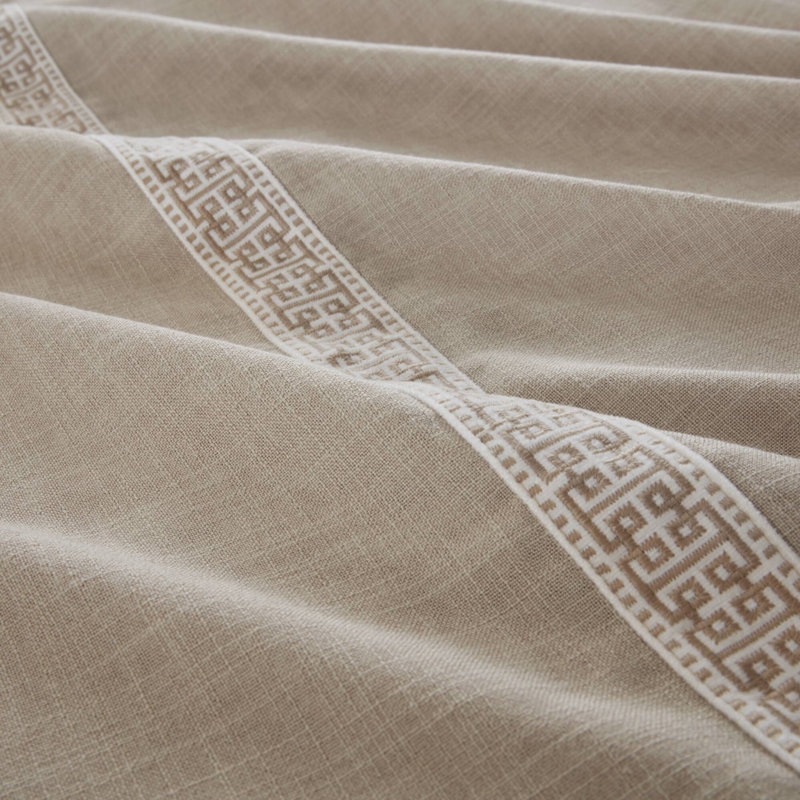8- Piece Queen Comforter Set, Tan, Queen Comforter + 7 Additional Pieces