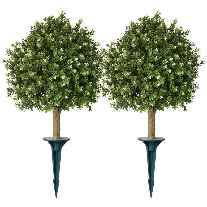 Arbre sphérique artificiel Ashwell Osmanthus , 2, 30 po x 16 po