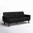 Gaige 78.5" Faux Leather Convertible Sofa/Futon-1231441566