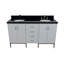 Ensemble de meuble-lavabo double 61 po Aashiya-2062632652