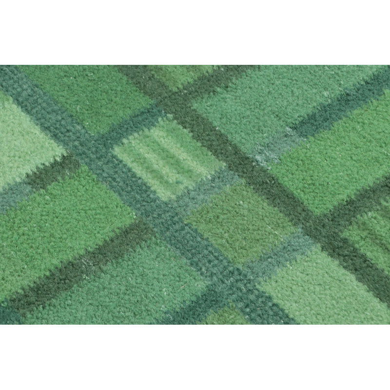 Scandinavian Hand Woven Kilim Wool Geometric Area Rug