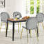 Chaise d'appoint rembourrée en velours Letellier Mauldin-1756984589