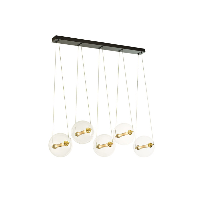 Otto 5 - Light Kitchen Island Globe Pendant