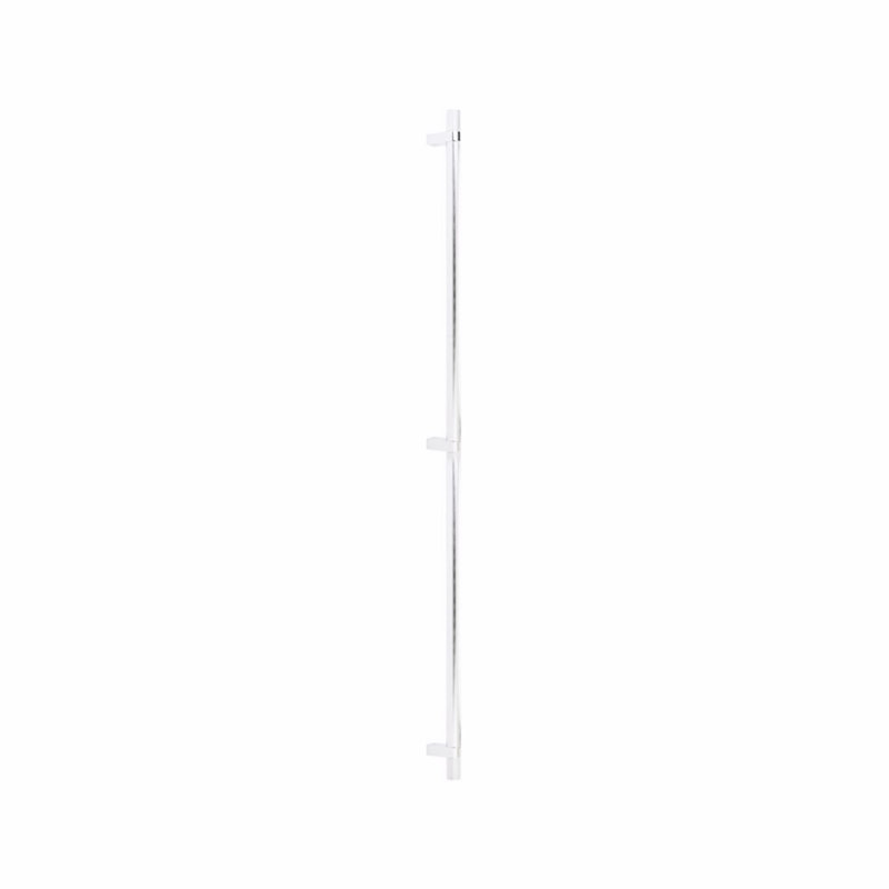 Emtek Select Appliance Pull 36" cc/ Rect. Bar Stem & Knurled Pull(CS), Polished Chrome