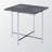 Madelyn Engineered Stone Top End Table with Chrome Finish