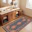 Tapis Pasture2 Traditionnel Médaillon Style persan Bleu Canard Or Crème lavable à la machine Antidérapant Poils courts Intérieur extérieur Adapté aux animaux domestiques Salon Chambre Salle à manger Entrée Couloir Bureau-536569071