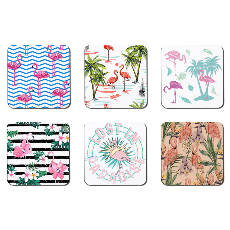 Square 6 Piece Coaster Set