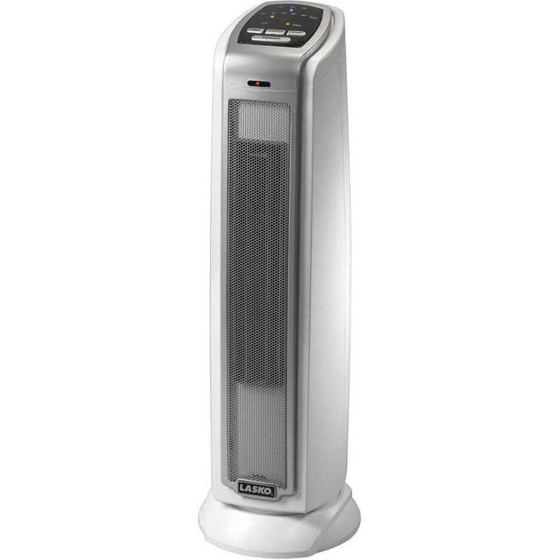 Lasko 1500 Watt 11000 BTU Electric Tower Space Heater with Adjustable Thermostat