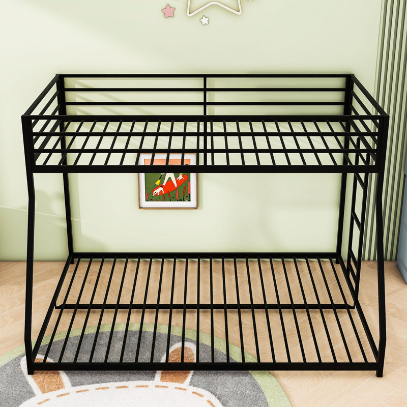 Aleh Metal Standard Bunk Bed, Twin Over Full