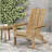 Damione Acacia Foldable Outdoor Adirondack Chair-811588522