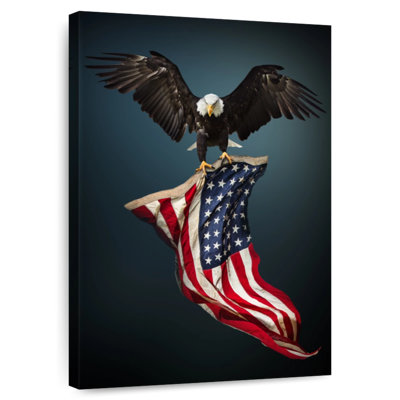 Brampt Eagle With American Flag