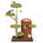 Multi-level Cat Tree With Double Decker Cat House Scratching Posts & Sisal Panel