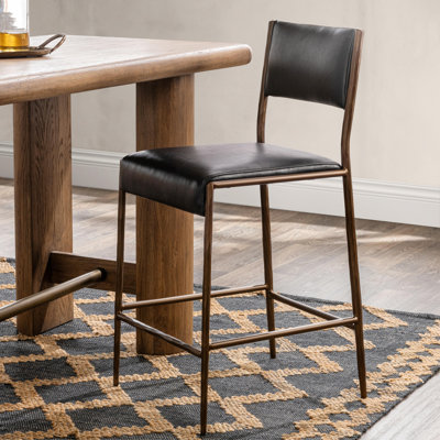 Kayne Leather Counter Stool