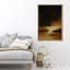 Reproduction de paysage abstrait foncé encadré sur toile pour décor de salon-118150935-120328048-118150932