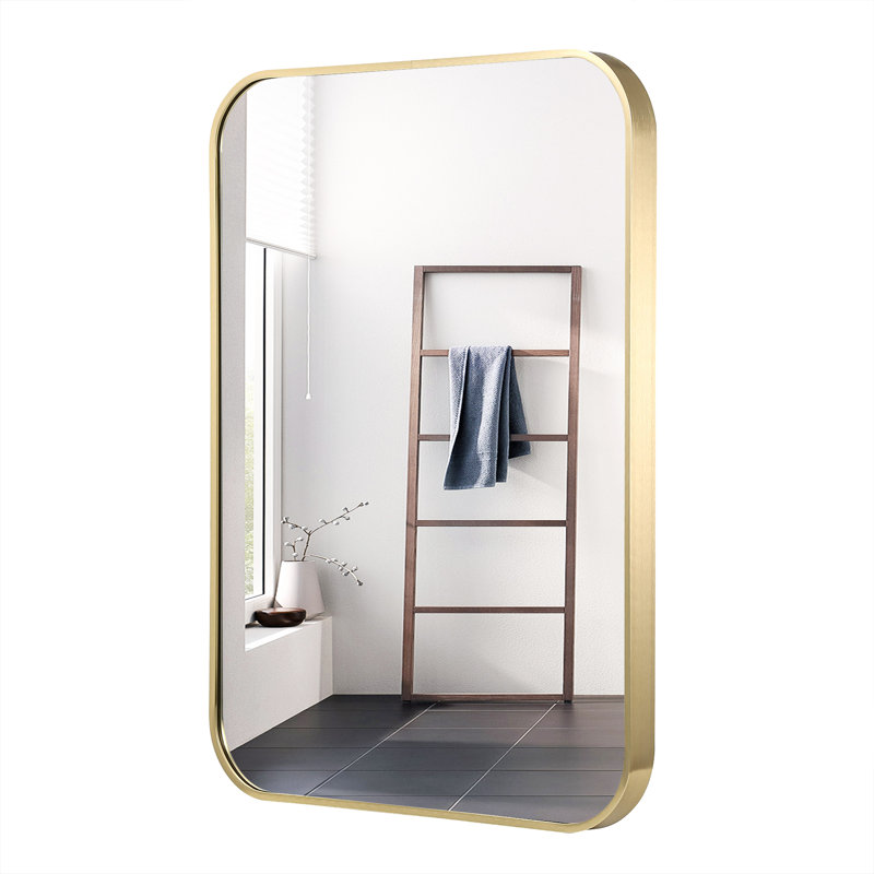 Miroir de salle de bain Myrone, Or brossé