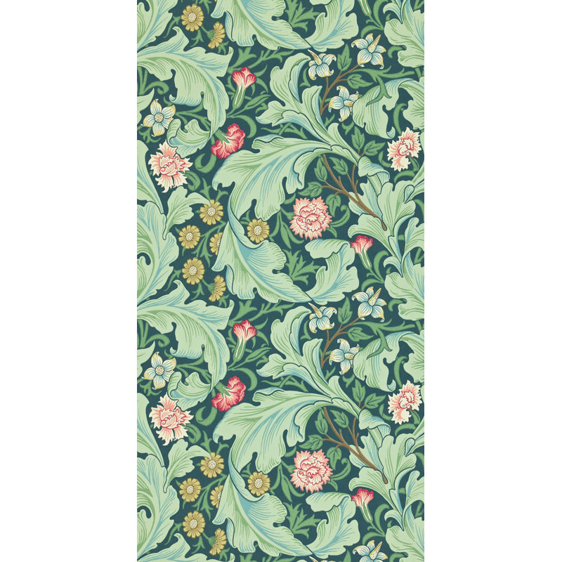 Leicester Wallpaper, Woad/Sage