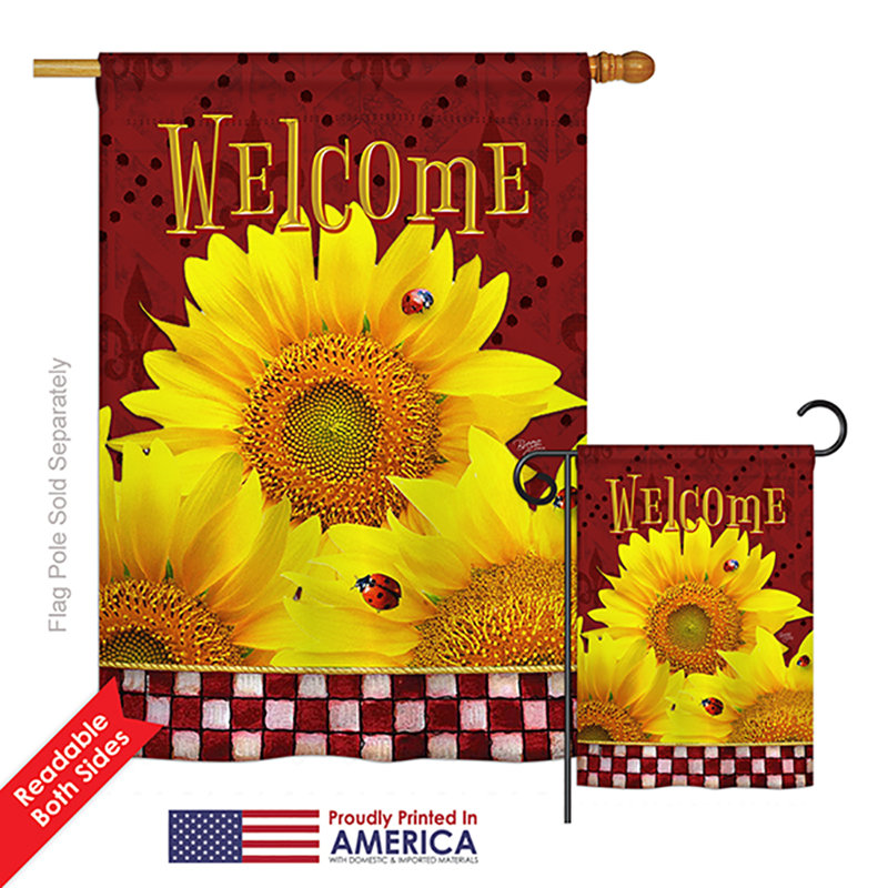 Ensemble de drapeaux en polyester 40 x 28 po Mckayla