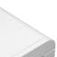 Meuble télé Haven 65 po avec portes en verre, pour téléviseur de 75 po ou moins, assemblage minimal, finition blanche