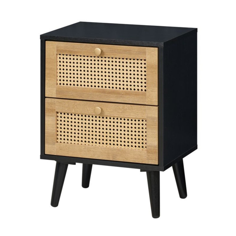 Manila 2 Door Wardrobe 3 Piece Bedroom Set, Black