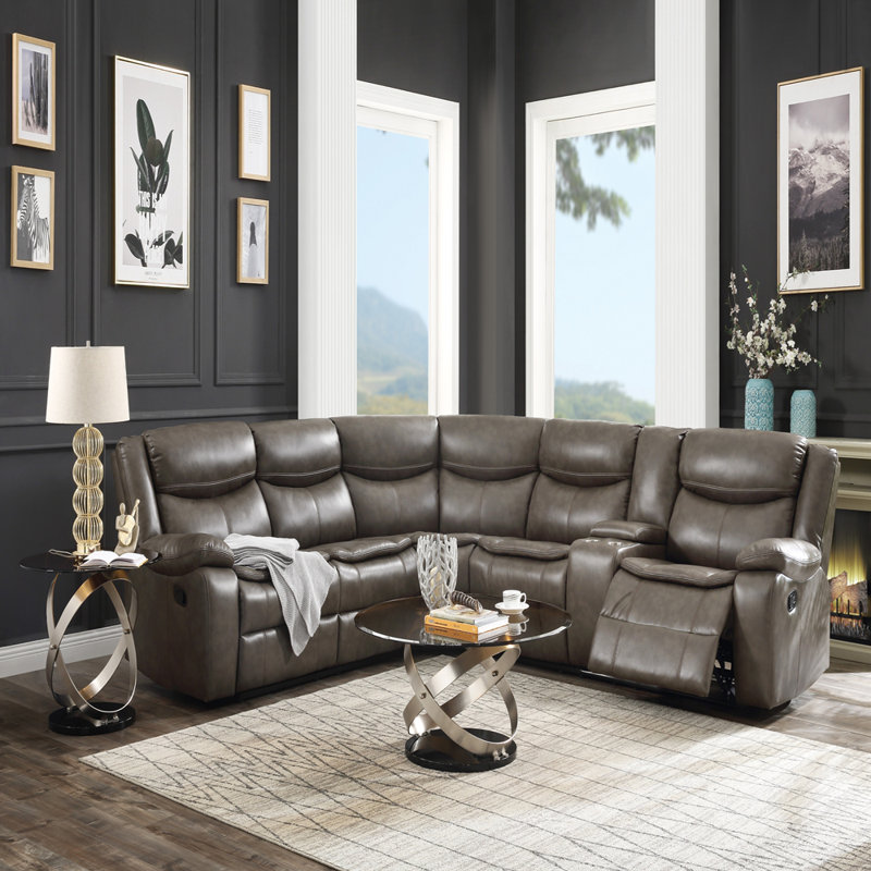 L-shaped Sectional Sofa Couch,reclining Sectional