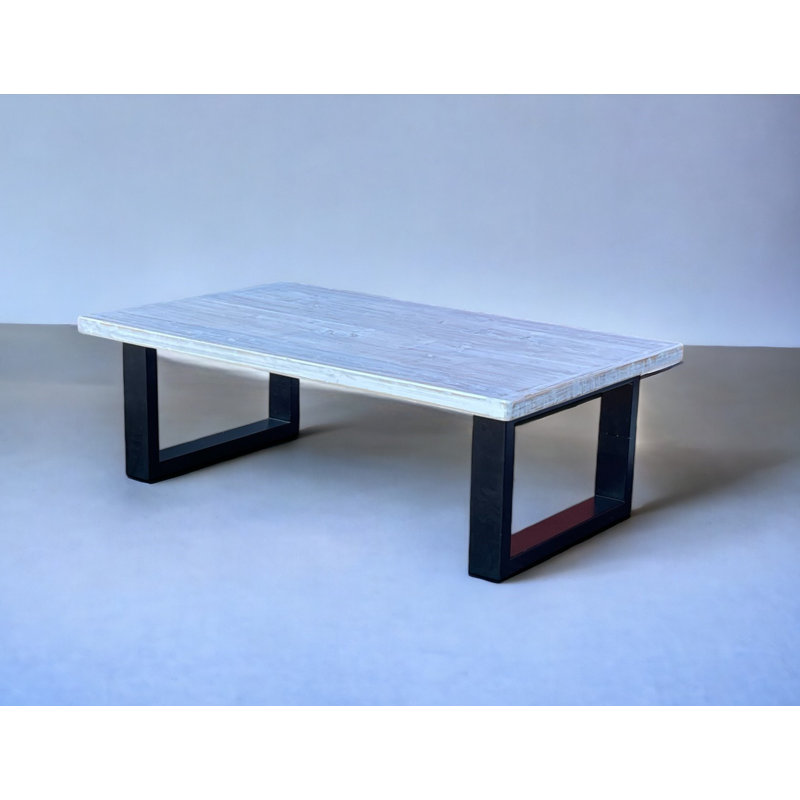 The Rustic Timber Revival Coffee Table, Brown Wood, 16" H x 48" L x 30" W