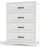 Ergica 4-Drawer Wooden Dresser-1102231981-1091735395