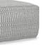 Pouf carré rembourré en polyester recyclé tissé de 20 po Safford-1034796367