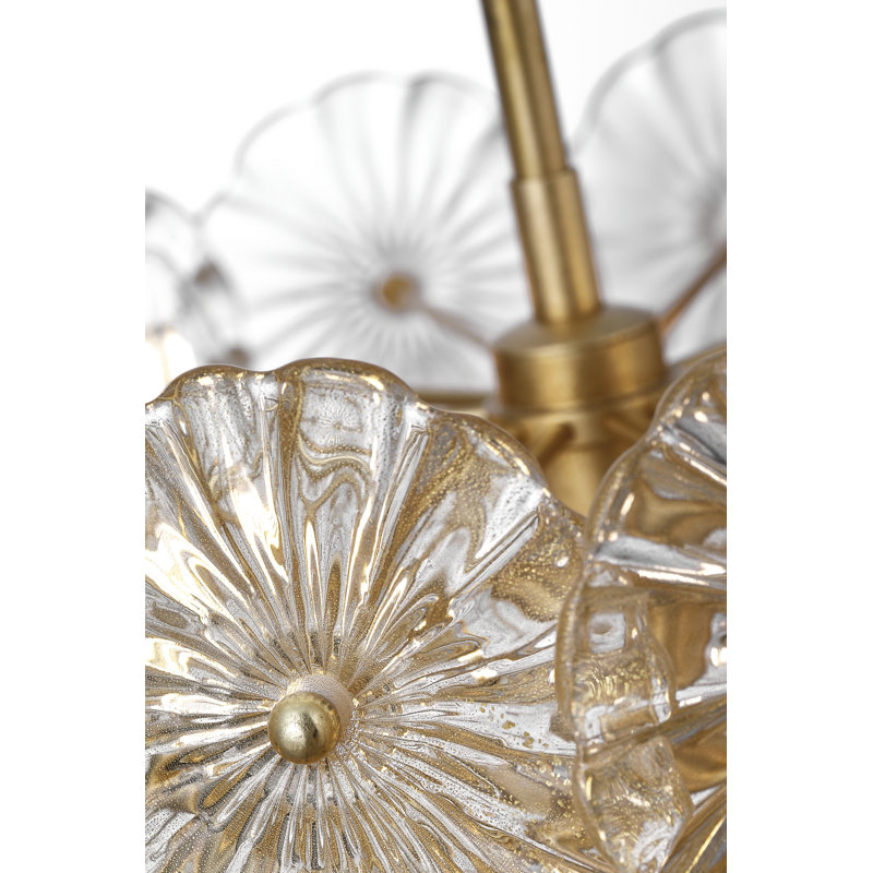 Julie Neill Gianna 24" Chandelie, Gold, Hand-Rubbed Antique Brass
