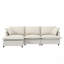 Canapé modulaire avec repose-pieds Chenille-477027346