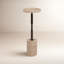 Table haute en travertin Braxton Comino-844963322
