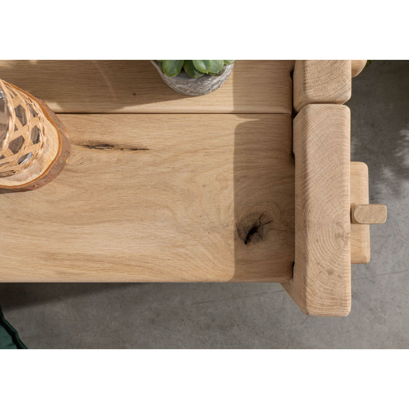 54cm W Solid Wood Bedside Table