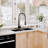 Spring Standard Kitchen Faucet with Dual-Function Spray Head and Deck Plate-76655462