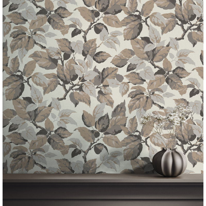 Canopy Leaf Wallpaper, Brown