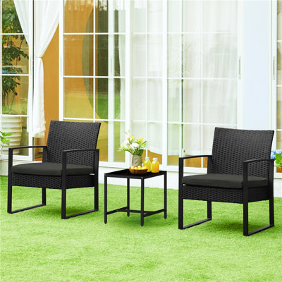 2 Seater Rattan Conversation Set