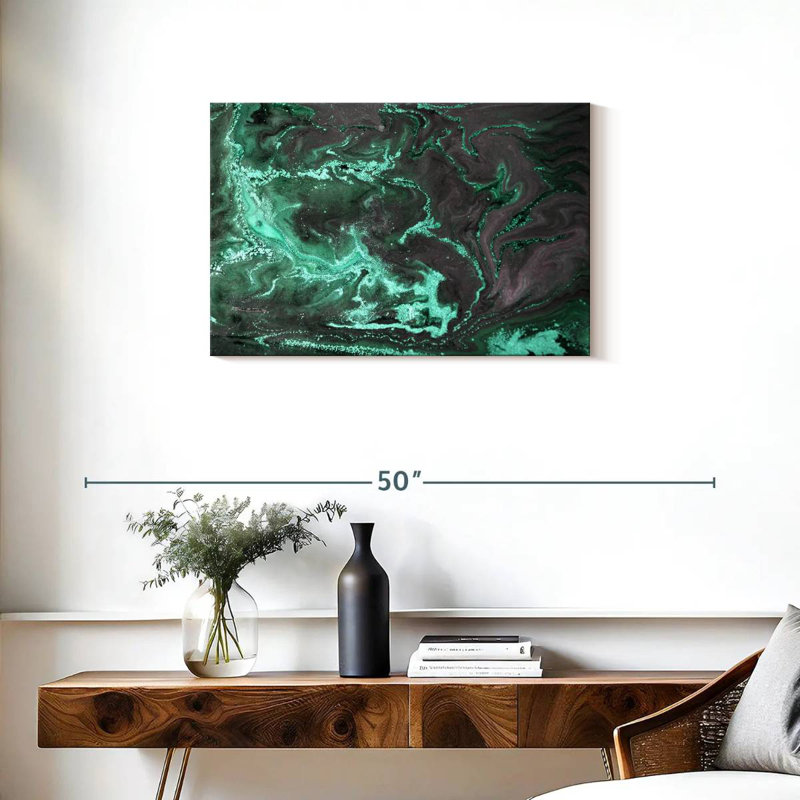 Abstrait marbre acrylique Avery, H 20 po x l 30 po