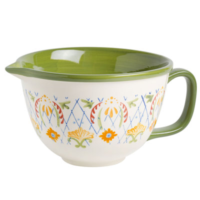 Tierra Mix and Match Hand Painted Dinnerware Set, Batter Bowl (2Qt), Assorted