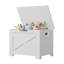 Coffre de rangement en bois avec charnières de sécurité, banc de rangement de ferme, grand coffre à jouets pour la chambre à coucher du salon d'entrée, assemblage facile