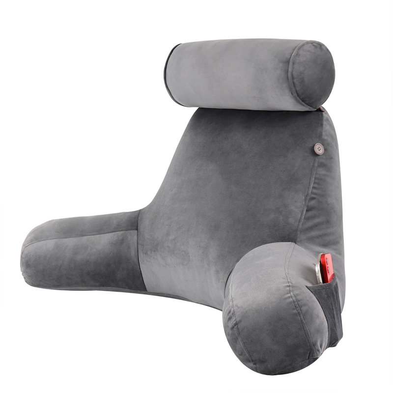 Coussin de dossier extérieur 1 pièce Mercer41, H 25,5 po x l 29,5 po x P 29,5 po, Gris