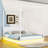 Derel Wood Canopy Platform Bed with Support Slats and LED Light-613211088