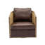 Fauteuil demi-tonneau pivotant de 30,12 po Bartly-768986556