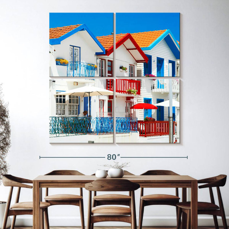 Lilie Costa Nova Houses, 74'' H x 74'' W