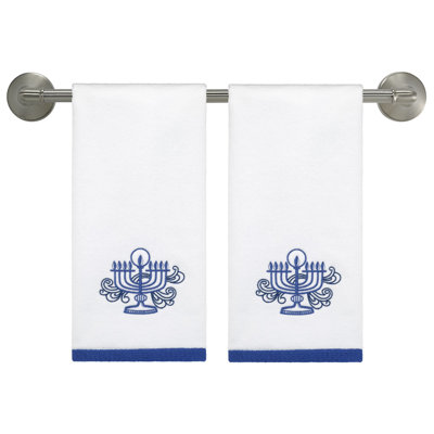 Ensemble de 2 essuie-mains Avanti Menorah