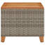 Nolton Square Solid Wood Metal Outdoor Side Table - 45 cm W 45 cm D-153154728
