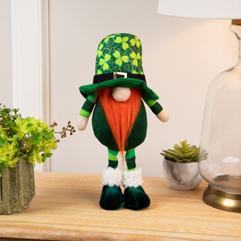 Trèfle debout gnome de la Saint-Patrick - 12,5 po