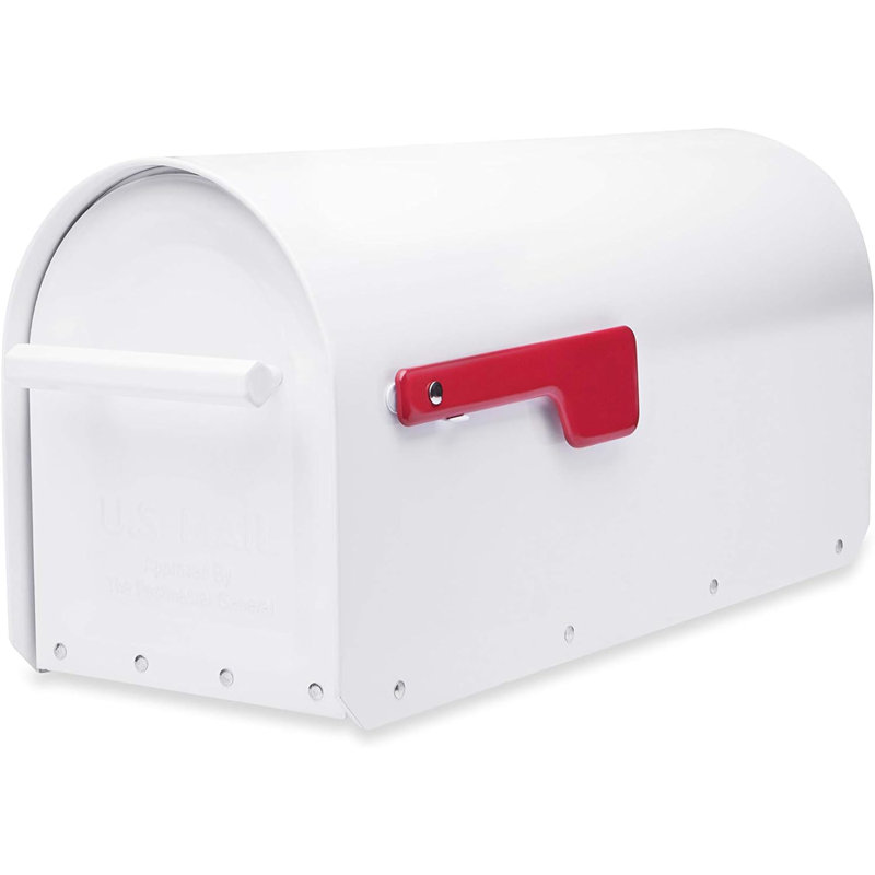 Sequoia Post Mount Mailbox White, White