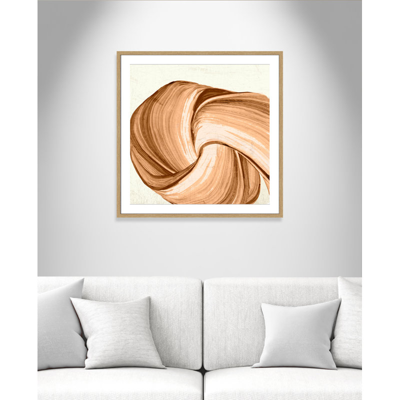 «Orange Tango I Print» par Casa Fine Arts, L 32 po x H 32 po, Imprimé mat, Naturel