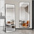 64 Inch X 21 Inch Full-Length Vertical Mirror With LED Light, Illuminated Floor And Wall Mount, Dimmable, Aluminum Alloy Frame