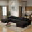 6-Piece U-Shaped Upholstered Boucle Sectional Slipcovered Sofa-563893277-568928880