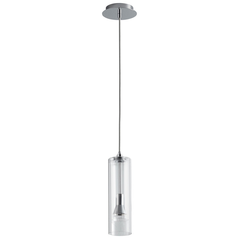 Arlingham 1 - Light LED Single Pendant, Clear Glass, Polished Chrome