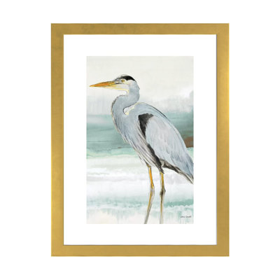 Reproduction d’art, "Heron on Seaglass I" par Lanie Loreth